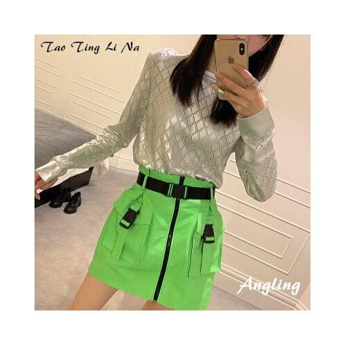 Top brand Fashion 2020 New Genuine Sheep Leather Skirt G42 high quality