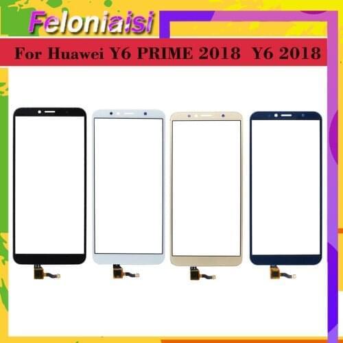 Touchscreen For Huawei Y6 PRIME 2018 ATU-L31 Touch Screen Y6 2018 Touch Panel Sensor Digitizer Front Glass Outer Lens