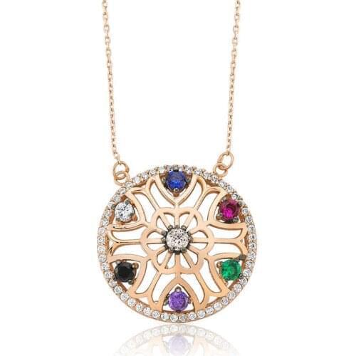 Tevuli 925 Sterling Silver Flower of Life Lady Necklace