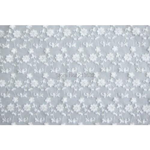 Tulle POp118-67 textile cotton soluble embroidery fabric embroidery cotton embroidery fabric lace fabric sewing yarn lace