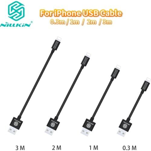 NILLKIN for iPhone Cable USB Data Cable Charging Cord For iPhone Xs Max X Xr 8 Plus for iPad Pro for iPod 0.3/1/2/3m