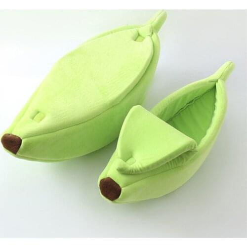 Funny Banana Cat Bed House Cute Cozy Cat Mat Beds Warm Durable Portable Pet Basket Kennel Dog Cushion Cat Supplies Multicolor