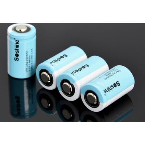 10PCS CR2 lithium iron phosphate battery IFR15266 rechargeable battery 300mah 3.2V
