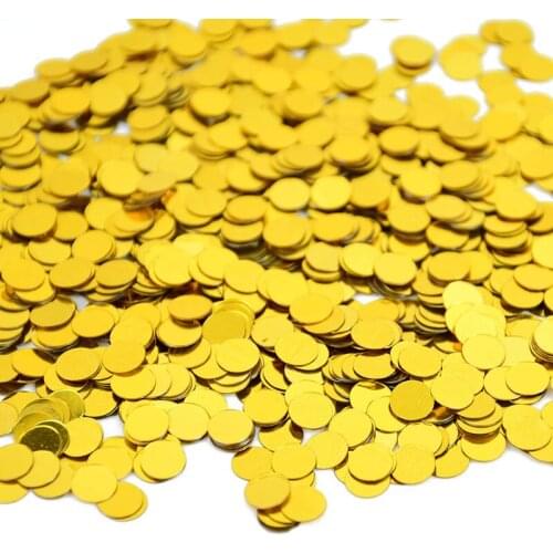 15g/bag 6mm Acrylic Sequins Gold Silver Green Round Sequin Confetti Wedding Birthday Table Scatters Wedding Decoration Supplies