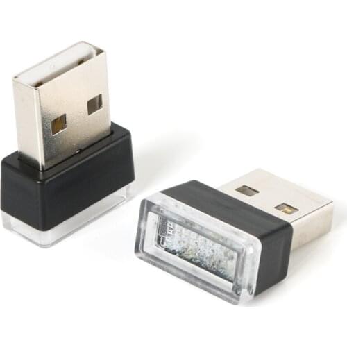 Car USB Atmosphere Lamp Decorative Footlight Ambient Light Interior LED Red/ White/ Ice Blue / Pink Purple / Blue/ Yellow/ Green