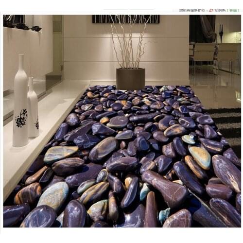 Photo floor wallpaper 3d stone 3d flooring bathroom PVC waterproof floor 3d floor wallpapers