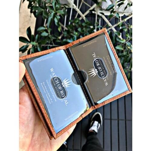 BURN CRAZY TAN GENUINE LEATHER CARD Cases