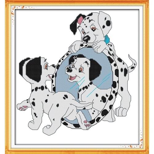 Dalmatians Home Decor Cross Stitch Kits Decorative paintings Chinese Embroidery Needlework DMC Counted Cross-stitch set Gifts