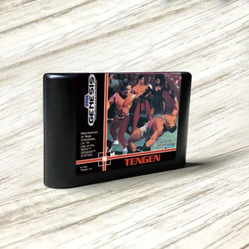 Pit-Fighter - USA Label Flashkit MD Electroless Gold PCB Card for Sega Genesis Megadrive Video Game Console