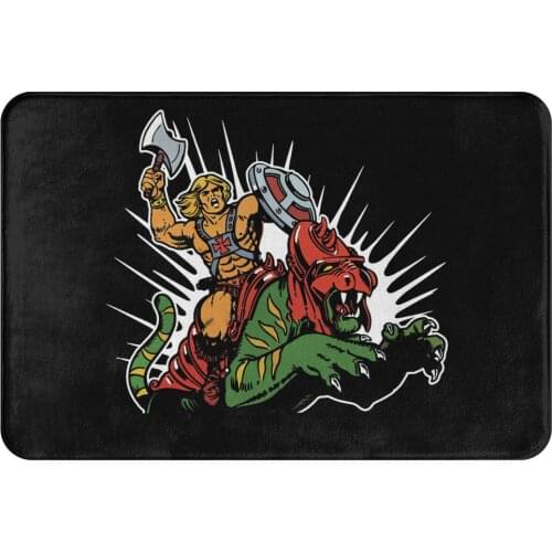 He-Man and the Masters of the Universe Bathroom Mat Battle Cat Doormat Living Room Carpet Outdoor Rug Home Decoration