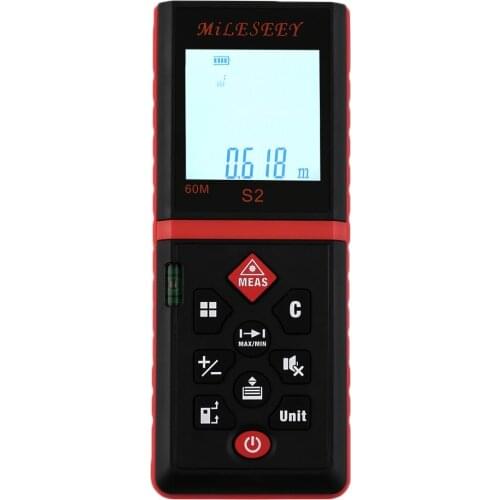 Laser Distance Meter Ultrasonic Beam Pointer Digital LCD Tape Measure Range