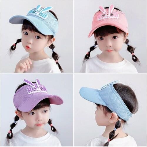 Summer Children Hat Angel Wings Empty Top Hats Cartoon Rabbit Korean Version of The New Male and Female Baby Sun Cap