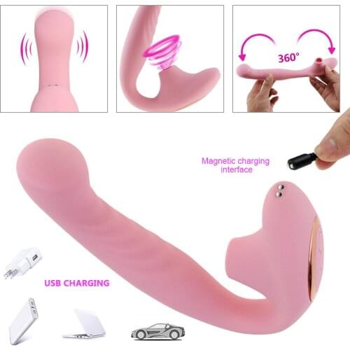 EXVOID G-spot Massager Silicone Dildo Vibrators for Woman Wearable Sex Toys for Women Sucker Vibrator Clitoris Stimulate