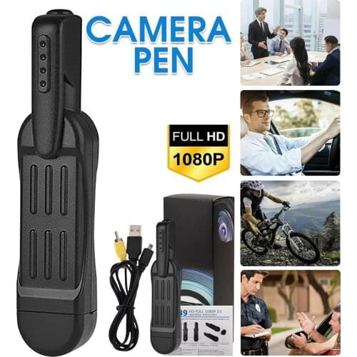 Mini Camera 1080P HD Pocket Pen Cam Portable Dash Cam Wearable Body Camera Video Recorder DVR DV Conference Security Camcorder