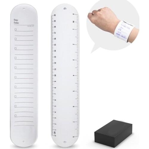 Reusable Erasable Wearable Silicone Memo Waterproof Wrist Band Portable Notes Diary Planner Sticky Notes bloco de anotações