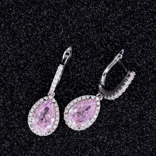 Fashionable Simulated Diamond silver earring for lovely girls at factory price