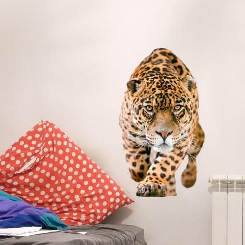 Cartoon Tiger 3D Wall Stickers Home Office Decor Teenager Bedroom Living Room Decoration Children Room Decals for Furniture
