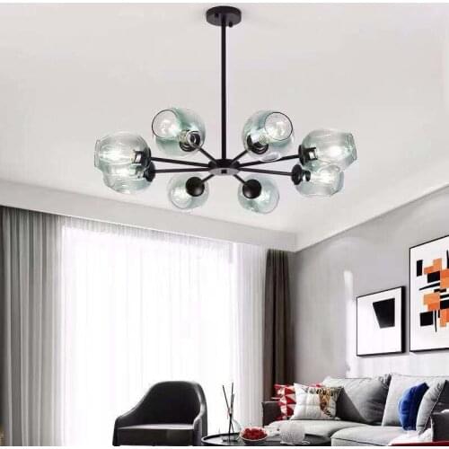 Nordic magic bean glass chandelier E27 indoor lighting modern clothing store decorative lighting bedroom dining room living room