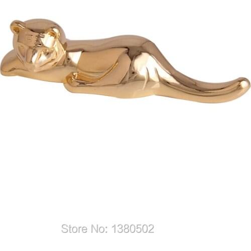 Newest Design Gold Tiger Stainless Steel Portable Chopsticks Rest Holder Decorations Accessories