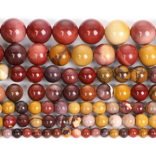 New 4 6 8 10 12mm Round Natural Stone Beads For Jewelry Making DIY Egg Yolk Stone Loose Spacer Beads Bracelet Necklace Handmade