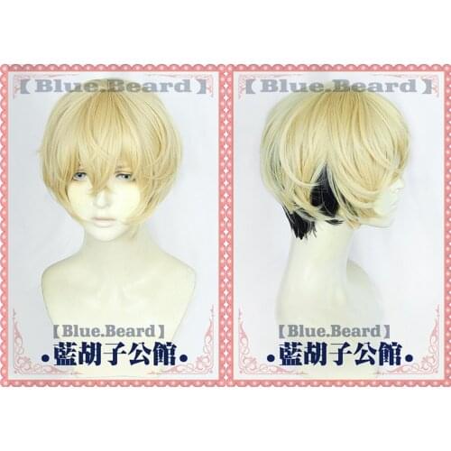 New Arrivals Anime Tokyo Avenger Cosplay Wig Two-Color Type Short Wig Hair Halloween Role Play Cosplay Wig+ Wig Hat
