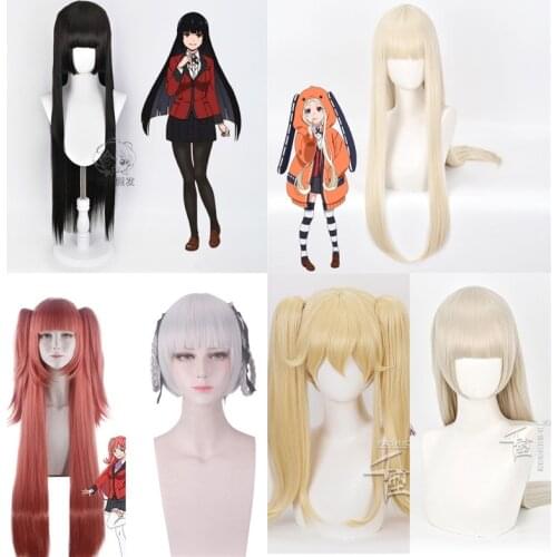 Anime KAKEGURUI Yomoduki Runa Jabami Yumeko Women Braids Wig Cosplay Wigs Playing Hair Halloween 1:1 Wigs