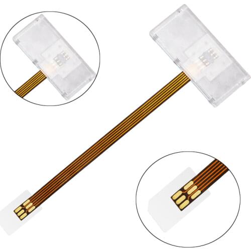 Sim Card Turn to Big Card Slot Converter Adapter Transparent Card Open Device Universal for Mobile Phones Sim Cards