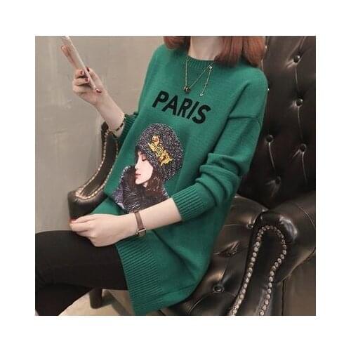 Thick Warm Women Round neck 2019 Winter Women Sweaters And Pullovers Knit Long Sleeve Sweater Female Jumper Tops NS4773