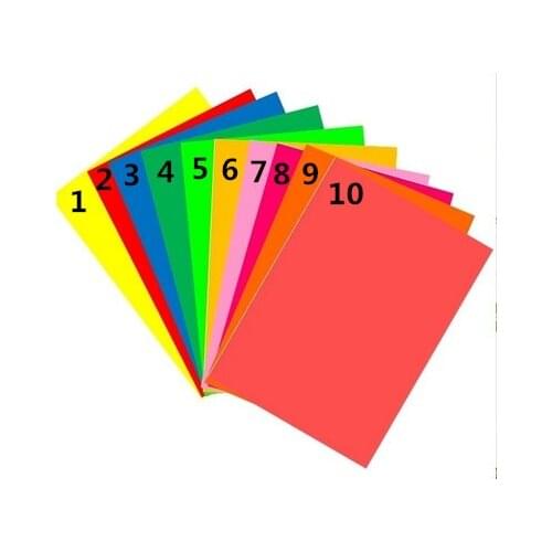 50 Sheets A4 Self-adhesive Sticker Colorful Label paper Laser inkjet printing Kindergarten Students Children Pattern DIY Paper
