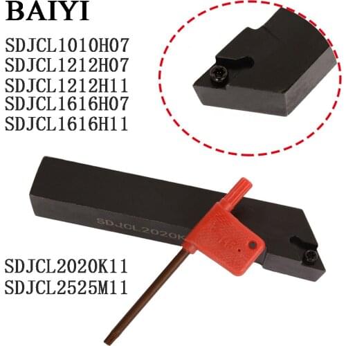 SDJCL1010/SDJCL1212/SDJCL1616/SDJCL2020/SDJCL2525 H07/K11 Use Carbide Insert DCMT/DCGT turning tools SDJCL