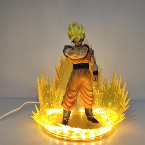 Son Goku Dragon Ball LED Night Light LED Table Lamp Bedroom Decor ROS Lampara Super Saiyan Goku DBZ Figure Lampe Anime Lights