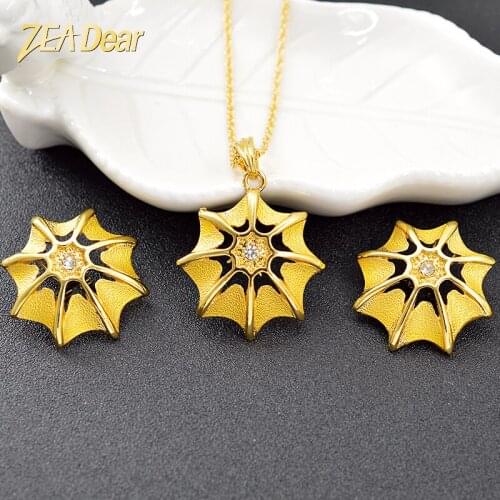 ZEA Dear Jewelry Star Jewelry Sets For Women Earrings Necklace Pendant Dubai Fashion Jewelry For Party Vintage Jewelry Findings