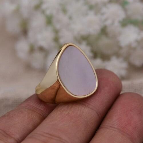100% 925 Sterling Silver High Quality Shell Pearl Ladies Ring Birthday Gift For Women Never Fade Drop Shipping