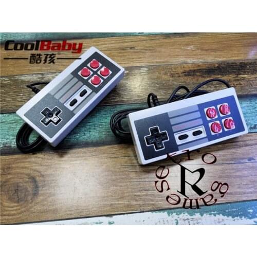 100pcs/Lot 4red button controller for coolbaby Mini TV Handheld Video Game Console For Joypad Gamepad 9 pin 8bit games console