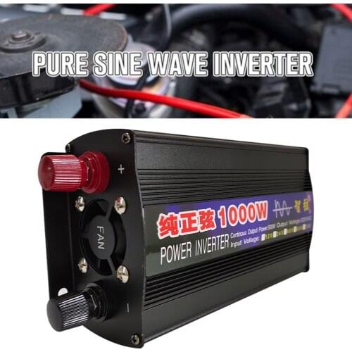 1000w Pure Sine Wave Inverter Smart Power Inverter Single Digital Display Car Inverter Conversion Booster