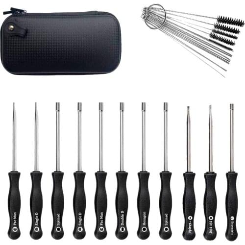 11Pcs Carburetor Adjustment Screwdriver Tool Kit with Carb Cleaning Needles Brushes Fit for Common 2 Cycle Carburator