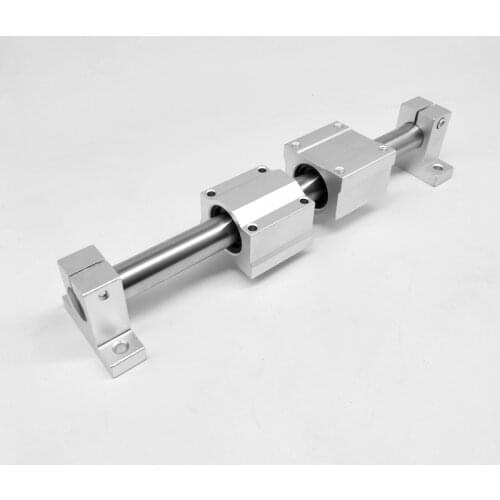 2pcs Diameter 20mm -L500mm linear round shaft +4pcs SK20 shaft support+4pcs SCS20UU block