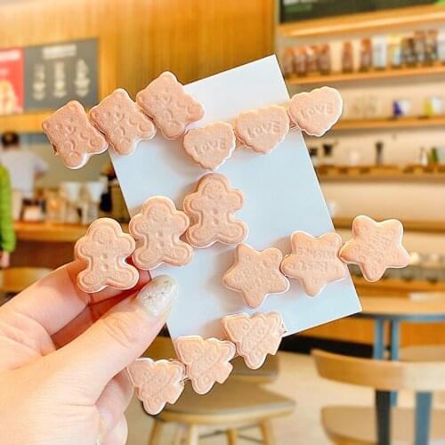 2021 New Children Cute Alloy Bear Snowman Star Tree Heart Ornament Hair Clips Baby Girls Lovely Hairpins Kids Hair Accessories