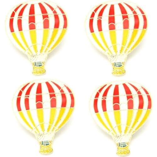 Lots 5 pcs Hot Air Balloon Metal Lapel Hat Cap Tie Pin Badge / Brooch Gift Souvenir - New Fans Gifts Jewelry 2.X 2.5 CM