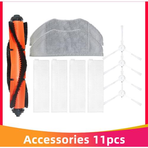 Washable Main Roller Side Brush Hepa Air Filter Mop Cloth replacement for Xiaomi Mijia G1 Robot Vacuum Cleaner accessories