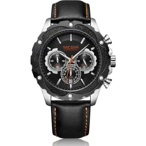 MEGIR Chronograph Sport Watch Men Relogio Masculino Top Brand Luxury Army Military Watches Clock Men Creative Quartz Wrist Watch