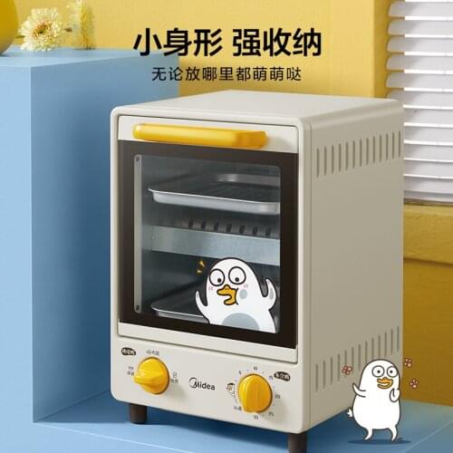 220V Cute Household Multi-function Electric Oven 9L Mini Oven Three-tube Heating Double-layer Baking Oven Mechanical Control