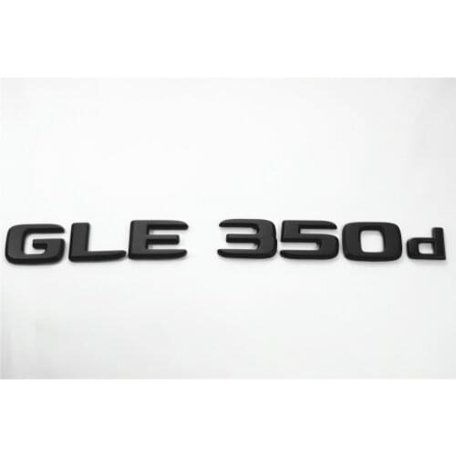 Emblem Badge Matt Black Decal Trunk Rear ABS for Mercedes Benz GLE350d GLE400d GLE300d GLE580 GLE500d GLE550 Car Sticker