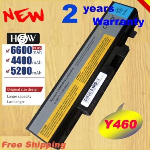 HSW New 5200mah Laptop battery for Lenovo B560 V560 Y560 Y460 battery L09N6D16 laptop battery Free fast shipping