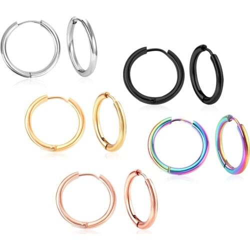 Punk Stainless Steel Fake Nose Ring C Clip Lip Earring Ring Helix Rook Tragus Faux Septum Body Piercing Jewelry