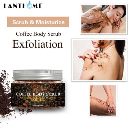 Coffee Body Scrub Exfoliating Whitening Body Scrub Cream Facial Dead Sea Salt Coffee Exfoliator Skin Scrub Anti Cellulite