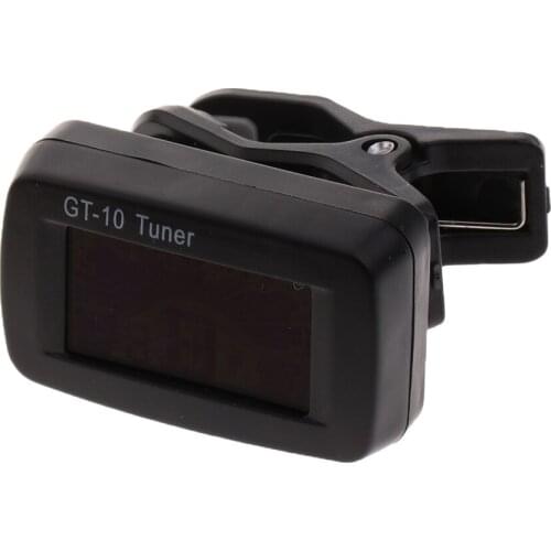Mutifunctional Electronic Clip Tuner LED Screen For Guitar Bass Violin Parts GT-10