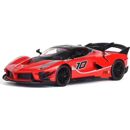 TAKARA TOMY 1:24 Model Car Boy Sound Light Toy Car Childrens Toy Gift Collection with Acousto-optic Return Force Ferrari FXXK