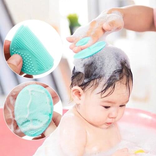 New Silicone Oval Facial Brush Massage Sucker Facial Brush Cleaning Brush Face Facial Brush Multi-Color in Stock