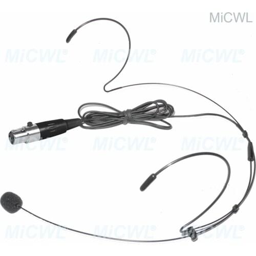 Pro Wireless Headset Microphone For Shure ULX KCX GLX SLX BodyPack Transmitter TA4F mini Black Color